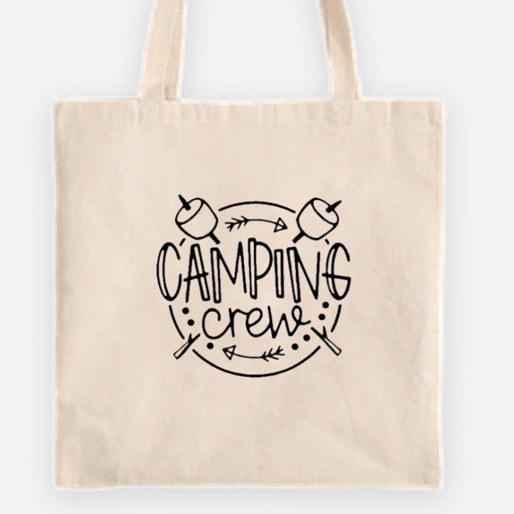 Camping crew tote bag